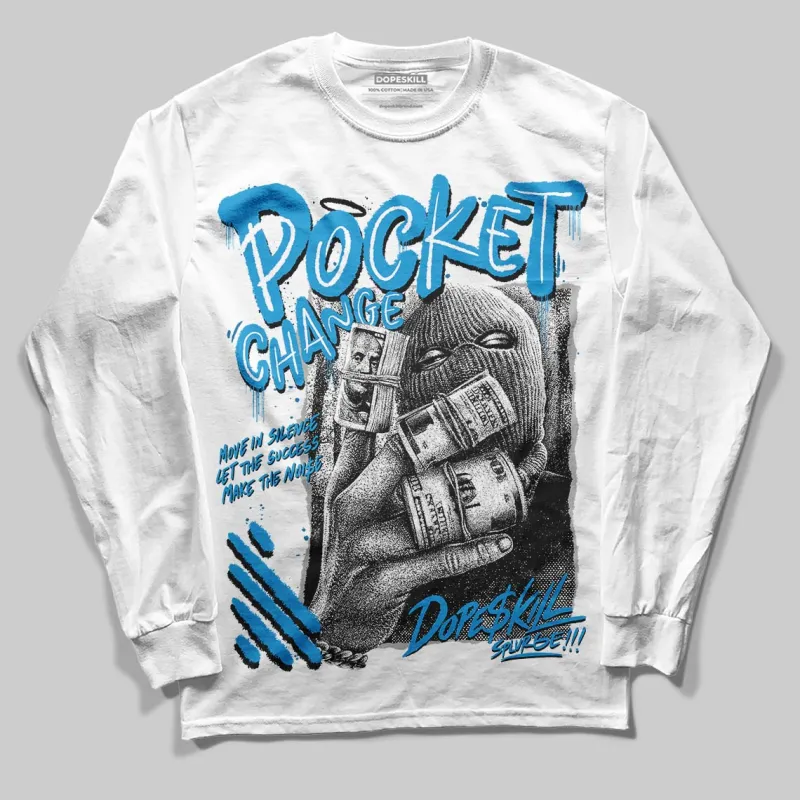 Military Blue 4s DopeSkill Long Sleeve T-Shirt Pocket Change Graphic sold by DopeSkill