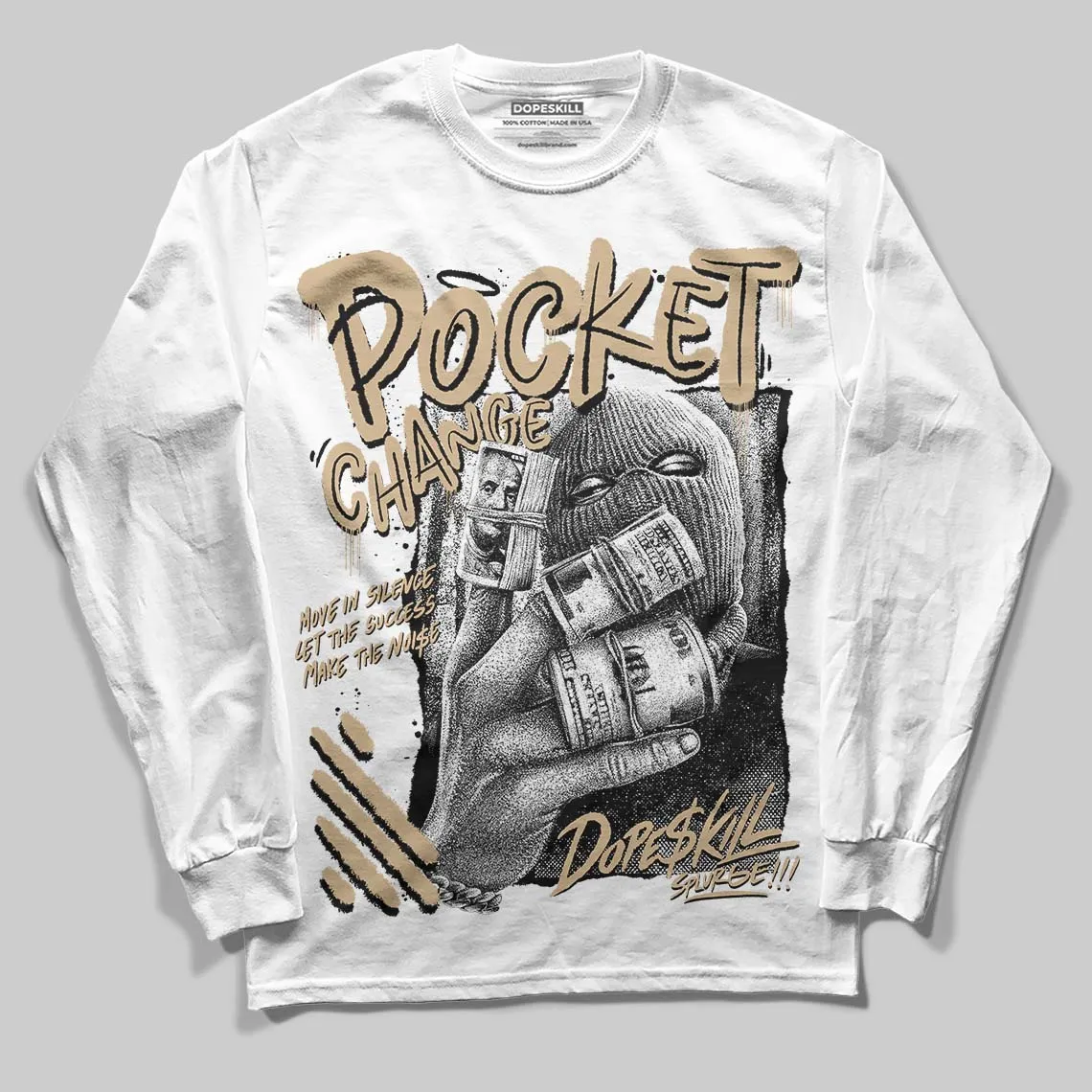TAN Collection DopeSkill Long Sleeve T-Shirt Pocket Change Graphic sold by DopeSkill product image thumbnail 2