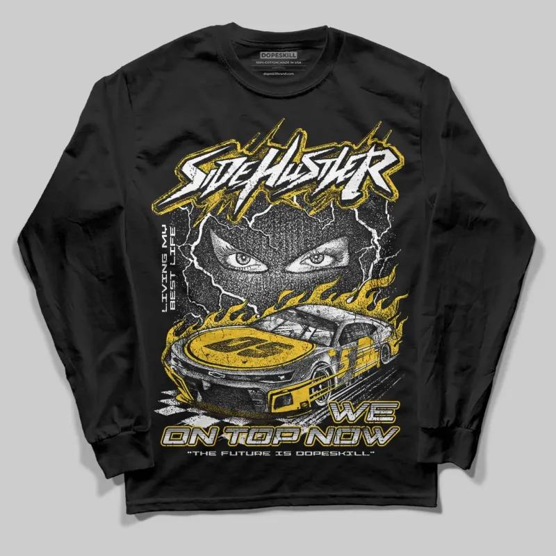 Yellow Collection DopeSkill Long Sleeve T-Shirt New Side Hustler Graphic sold by DopeSkill