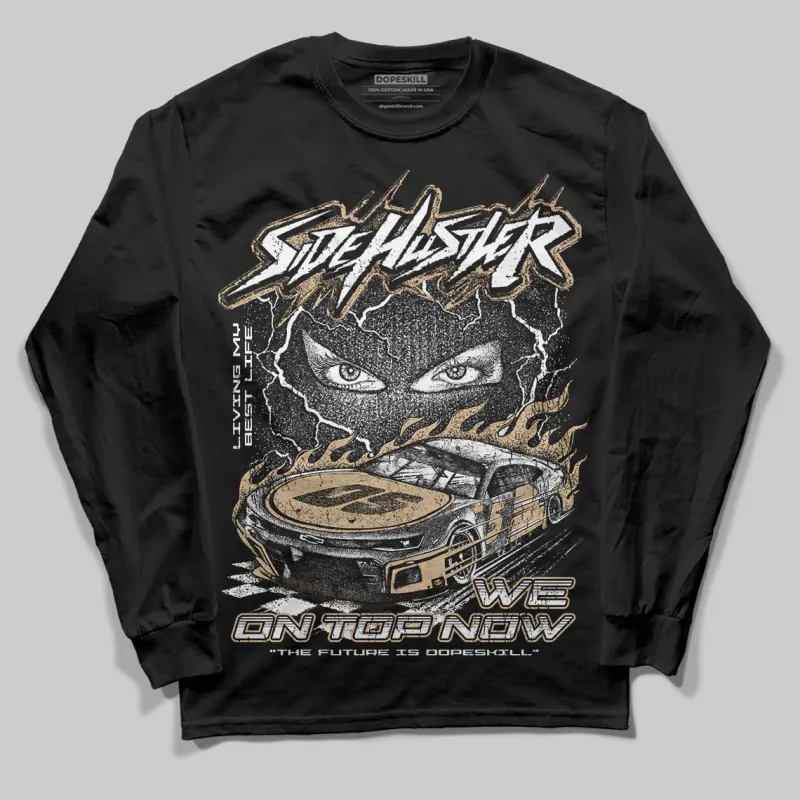 TAN Collection DopeSkill Long Sleeve T-Shirt New Side Hustler Graphic sold by DopeSkill