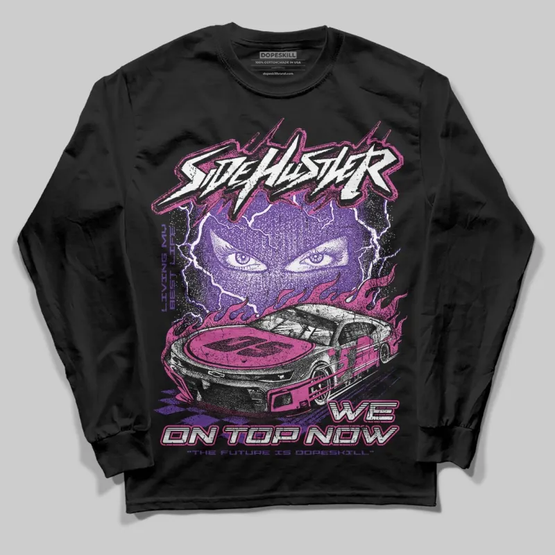 PURPLE Collection DopeSkill Long Sleeve T-Shirt New Side Hustler Graphic sold by DopeSkill