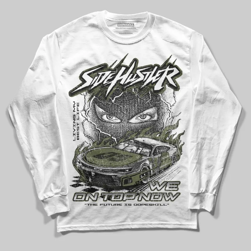 Olive Collection DopeSkill Long Sleeve T-Shirt New Side Hustler Graphic sold by DopeSkill