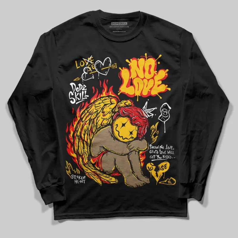 Yellow Collection DopeSkill Long Sleeve T-Shirt No Love Graphic sold by DopeSkill