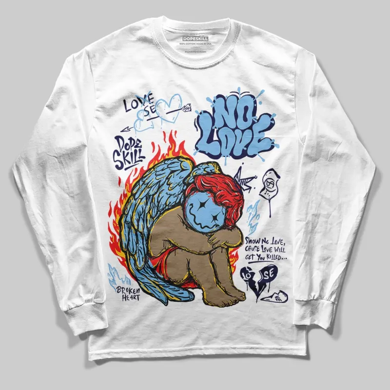 University Blue Collection DopeSkill Long Sleeve T-Shirt No Love Graphic sold by DopeSkill