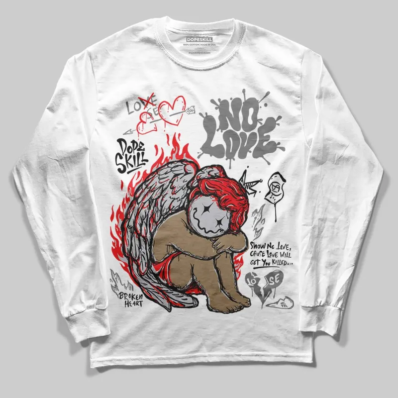 Grey Collection DopeSkill Long Sleeve T-Shirt No Love Graphic sold by DopeSkill
