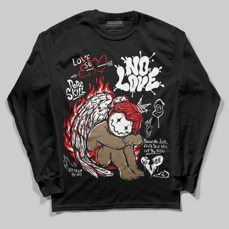 Black and White Collection DopeSkill Long Sleeve T-Shirt No Love Graphic sold by DopeSkill
