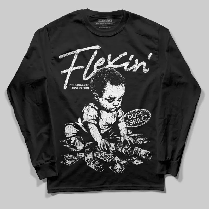 Dunk Panda White Black DopeSkill Long Sleeve T-Shirt Flexin' Graphic sold by DopeSkill