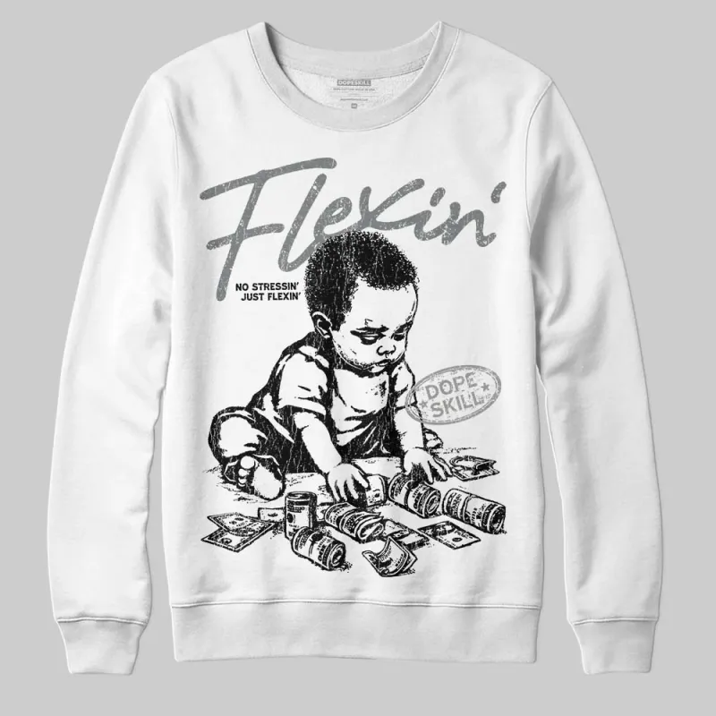 Cool Grey 9s DopeSkill Sweatshirt Flexin' Graphic sold by DopeSkill