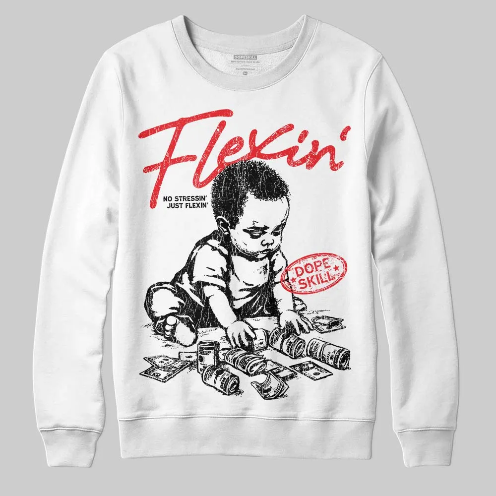 Cherry 11s DopeSkill Sweatshirt Flexin' Graphic sold by DopeSkill