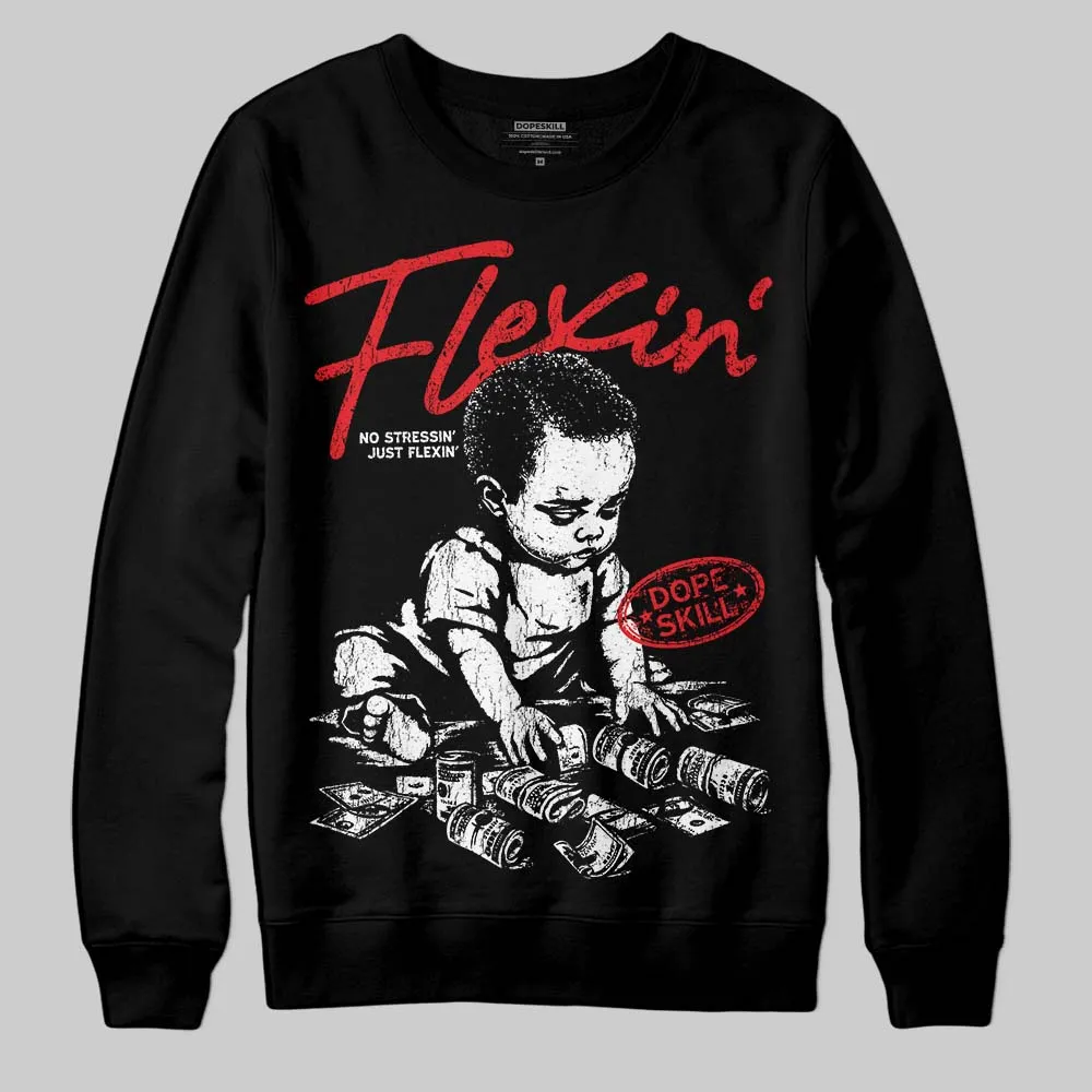 Cherry 11s DopeSkill Sweatshirt Flexin' Graphic sold by DopeSkill product image thumbnail 2