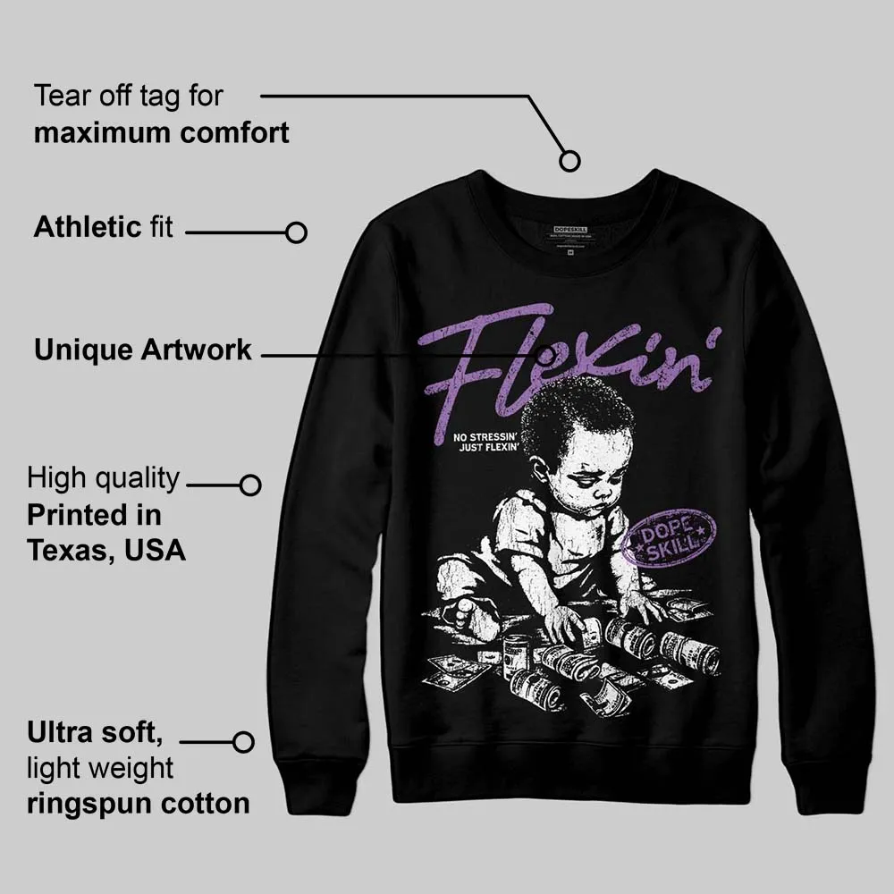 PURPLE Collection DopeSkill Sweatshirt Flexin' Graphic sold by DopeSkill product image thumbnail 4