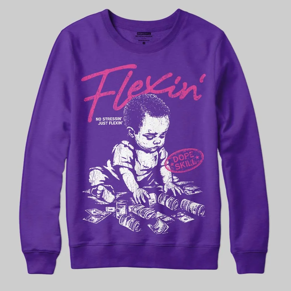 PURPLE Collection DopeSkill Sweatshirt Flexin' Graphic sold by DopeSkill product image thumbnail 3