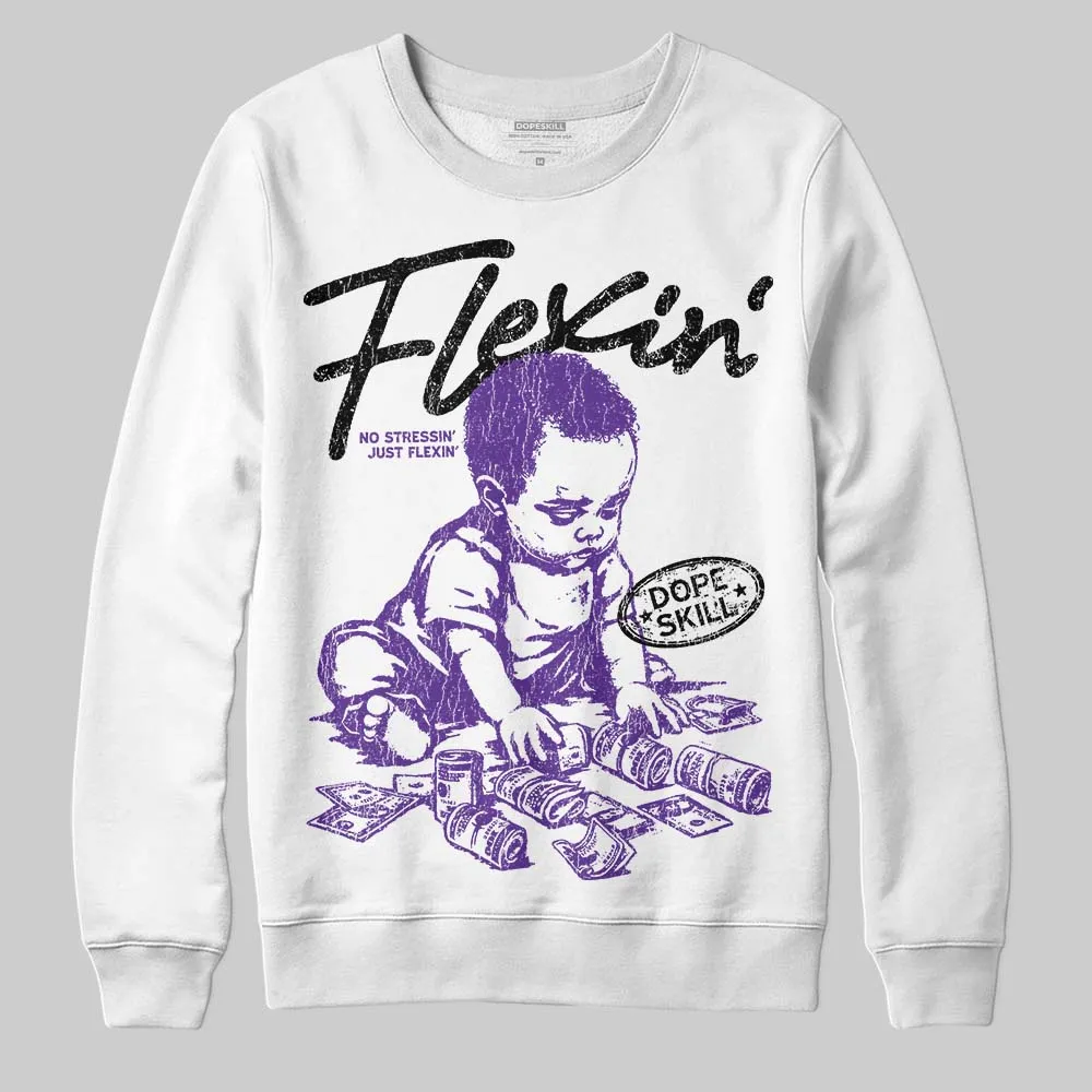 PURPLE Collection DopeSkill Sweatshirt Flexin' Graphic sold by DopeSkill product image thumbnail 2