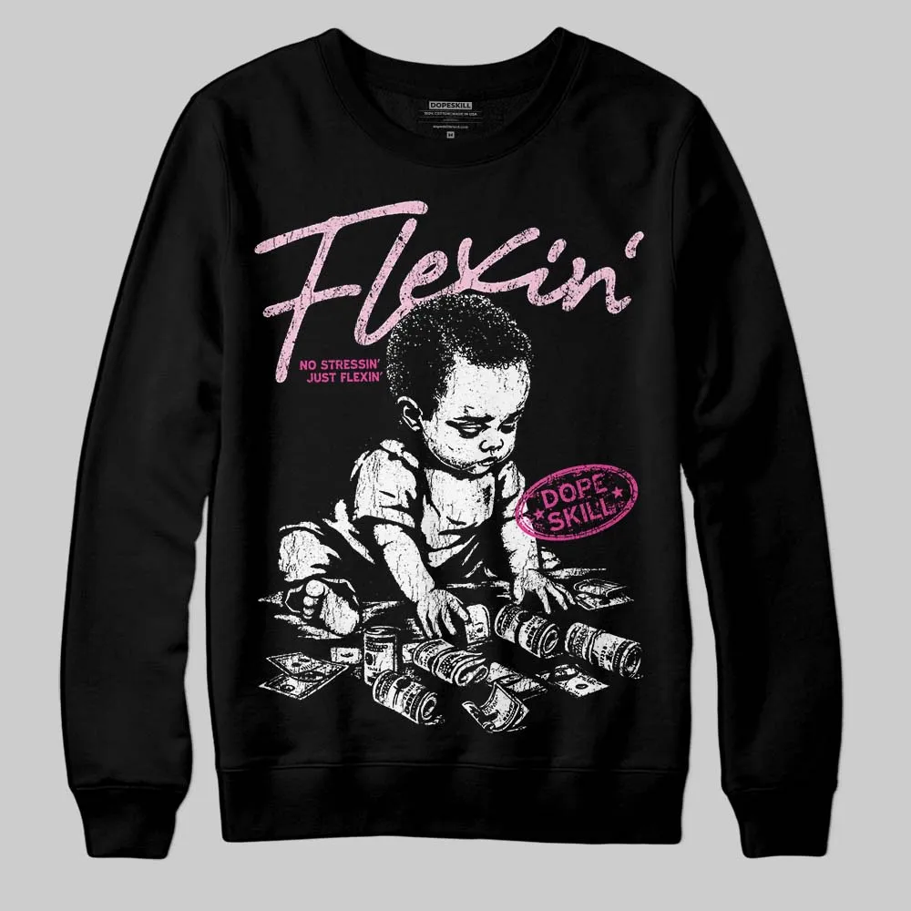 Pink Collection DopeSkill Sweatshirt Flexin' Graphic sold by DopeSkill product image thumbnail 2