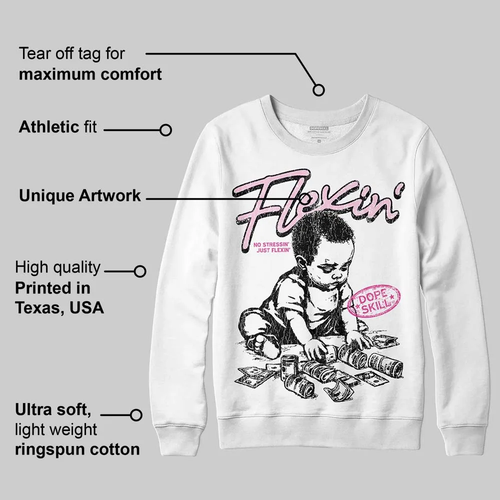 Pink Collection DopeSkill Sweatshirt Flexin' Graphic sold by DopeSkill product image thumbnail 3