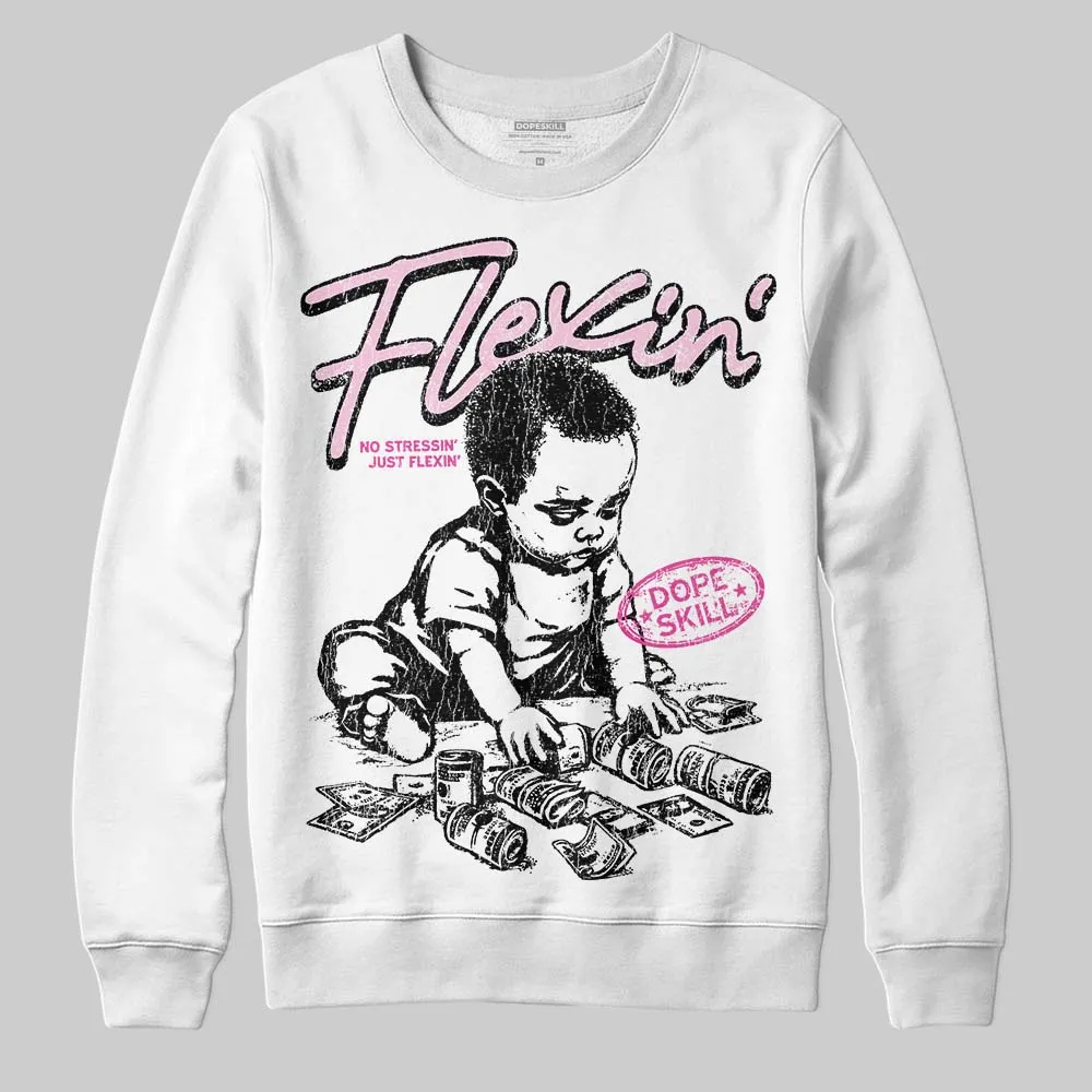Pink Collection DopeSkill Sweatshirt Flexin' Graphic sold by DopeSkill