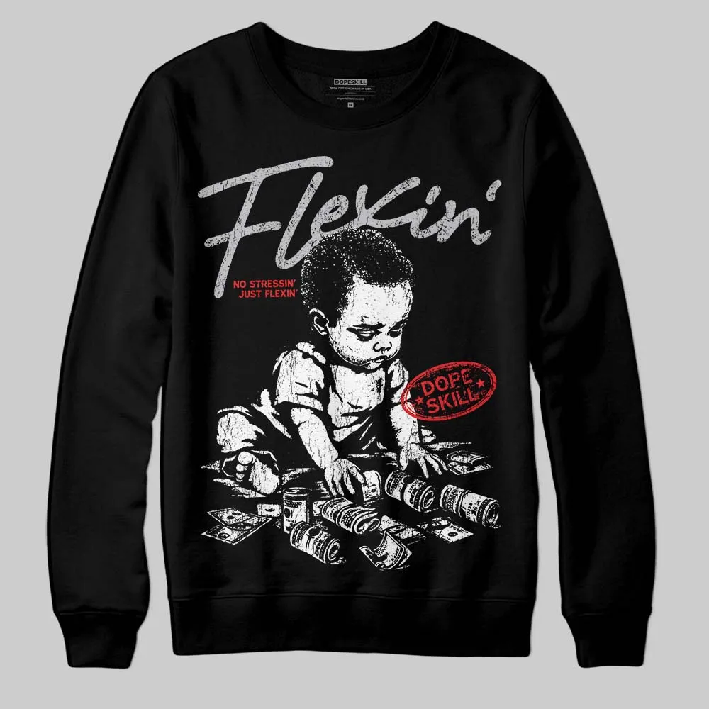 Grey Collection DopeSkill Sweatshirt Flexin' Graphic sold by DopeSkill product image thumbnail 2