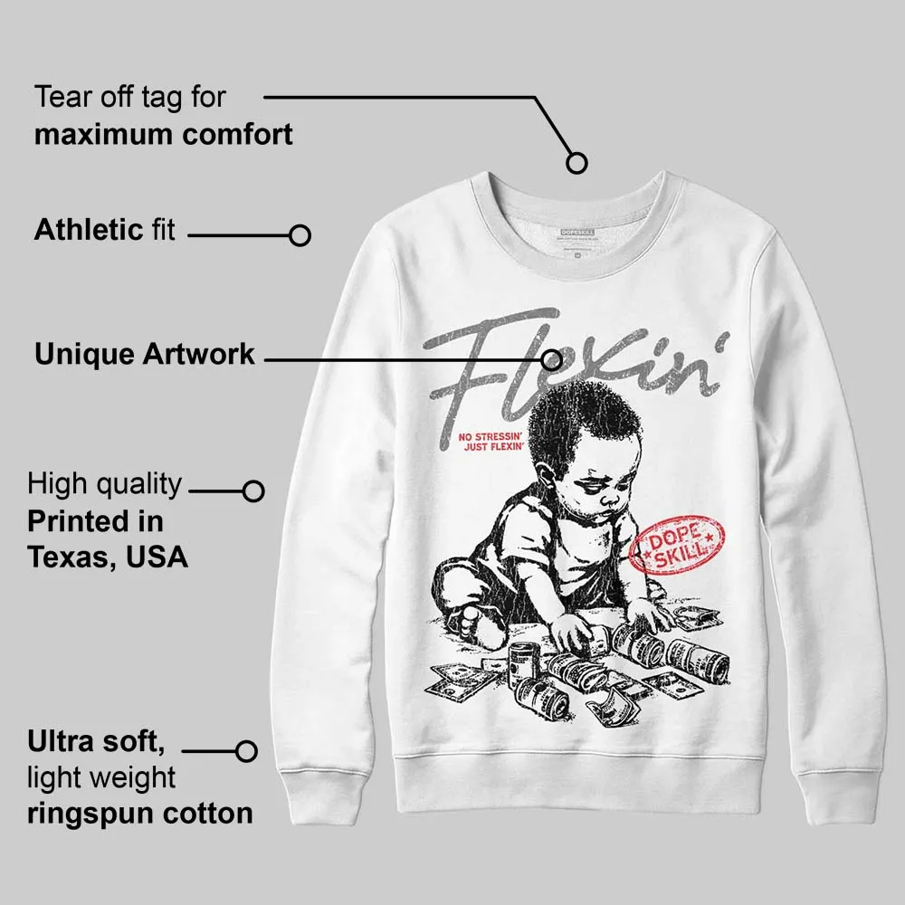 Grey Collection DopeSkill Sweatshirt Flexin' Graphic sold by DopeSkill product image thumbnail 3