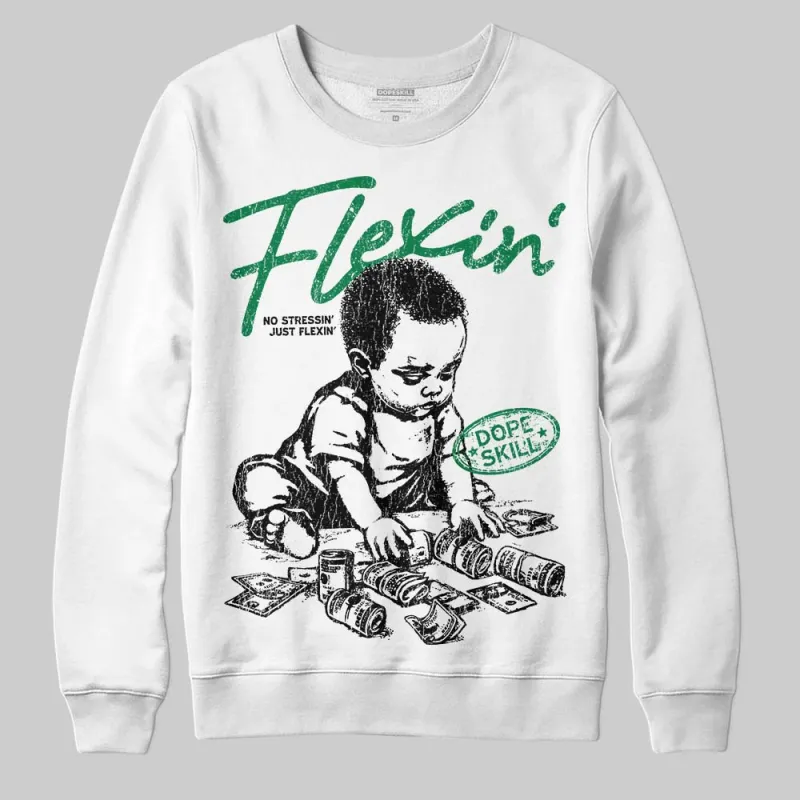 Green Collection DopeSkill Sweatshirt Flexin' Graphic sold by DopeSkill