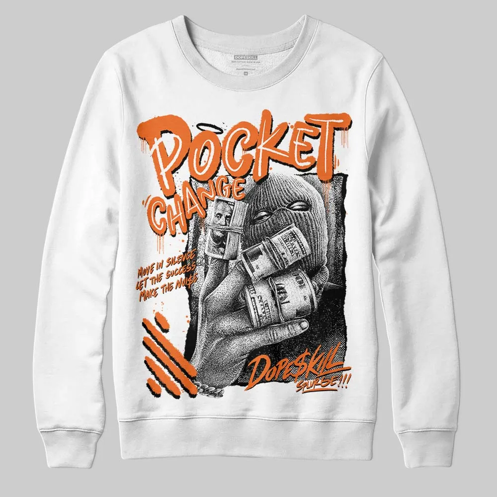 Orange Black White DopeSkill Sweatshirt Pocket Change Graphic sold by DopeSkill