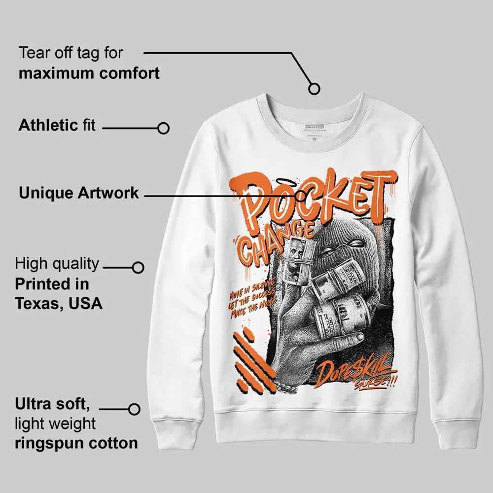 Orange Black White DopeSkill Sweatshirt Pocket Change Graphic sold by DopeSkill product image thumbnail 3