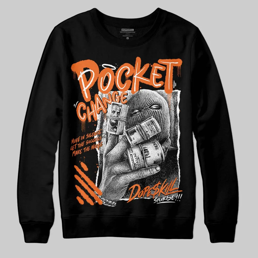 Orange Black White DopeSkill Sweatshirt Pocket Change Graphic sold by DopeSkill product image thumbnail 2