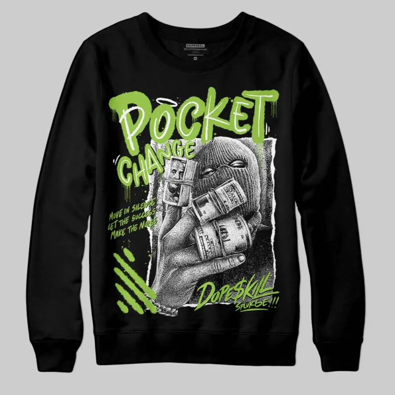 Neon Green Collection DopeSkill Sweatshirt Pocket Change Graphic sold by DopeSkill
