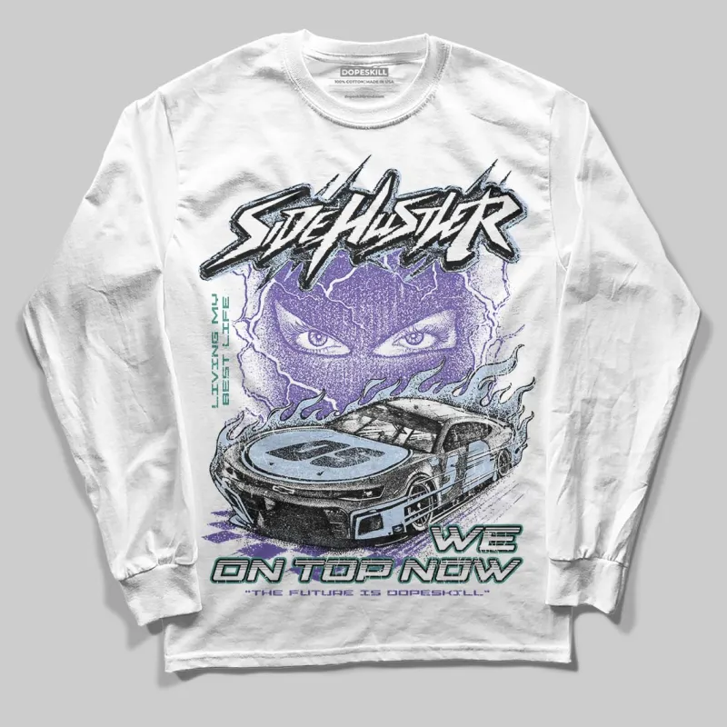 Grape 5s DopeSkill Long Sleeve T-Shirt New Side Hustler Graphic sold by DopeSkill