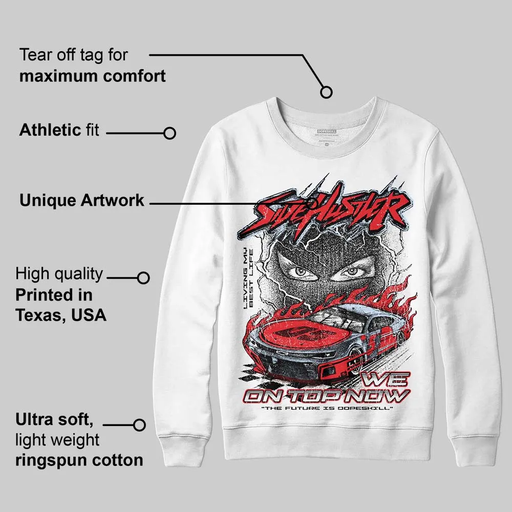 Cherry 11s DopeSkill Sweatshirt New Side Hustler Graphic sold by DopeSkill product image thumbnail 4