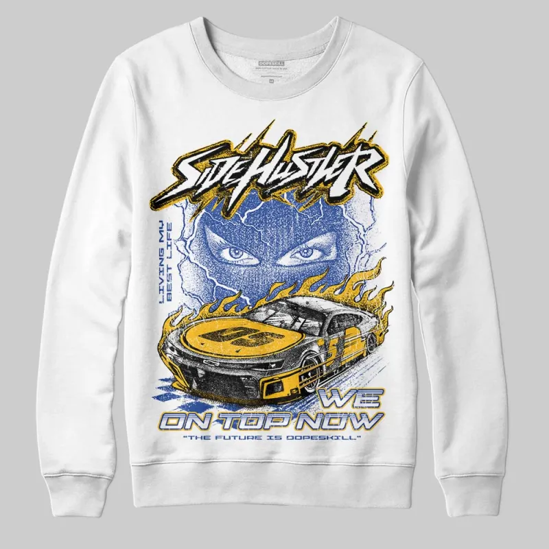 Royal Blue Collection DopeSkill Sweatshirt New Side Hustler Graphic sold by DopeSkill