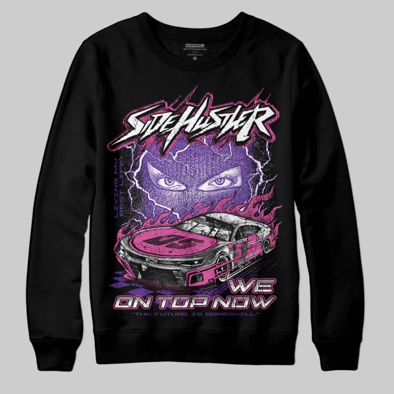 PURPLE Collection DopeSkill Sweatshirt New Side Hustler Graphic sold by DopeSkill