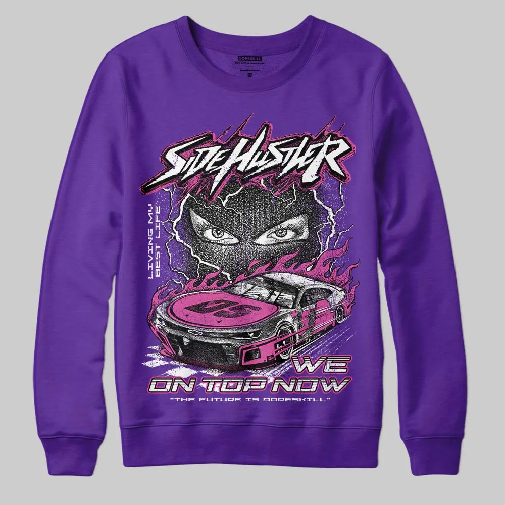 PURPLE Collection DopeSkill Sweatshirt New Side Hustler Graphic sold by DopeSkill product image thumbnail 3