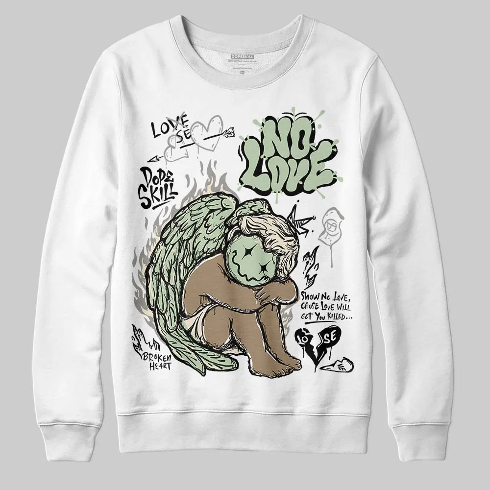 Seafoam 4s 2025 DopeSkill Sweatshirt No Love Graphic sold by DopeSkill product image thumbnail 2