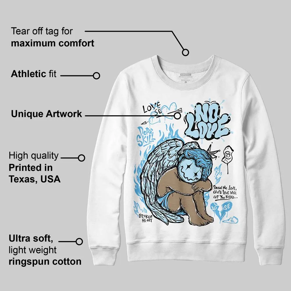 Legend Blue 11s DopeSkill Sweatshirt No Love Graphic sold by DopeSkill product image thumbnail 3
