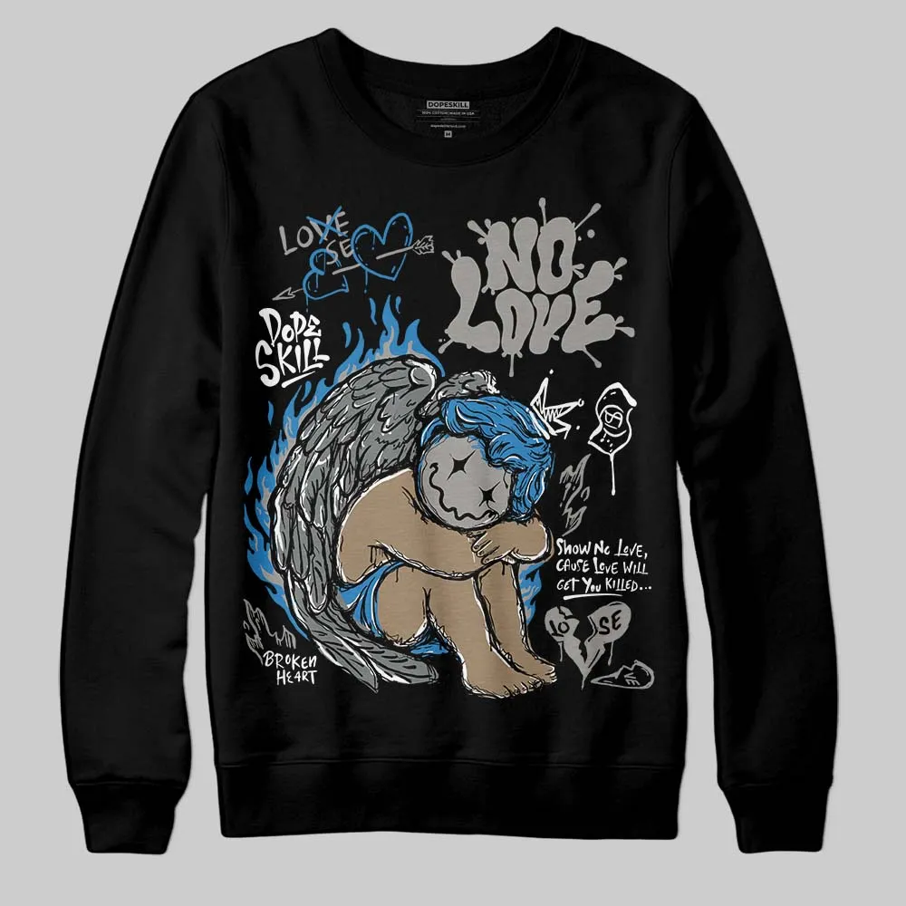 Cool Grey 9s DopeSkill Sweatshirt No Love Graphic sold by DopeSkill product image thumbnail 2