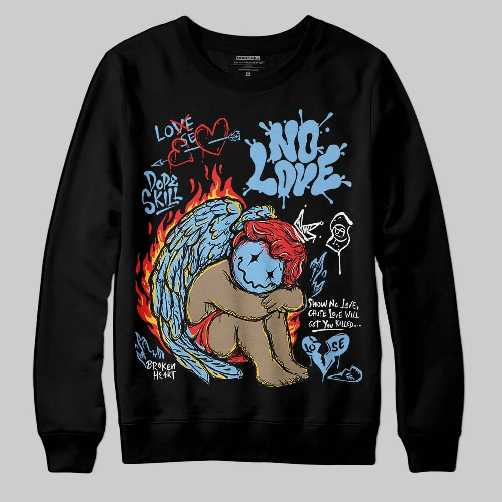 University Blue Collection DopeSkill Sweatshirt No Love Graphic sold by DopeSkill product image thumbnail 2