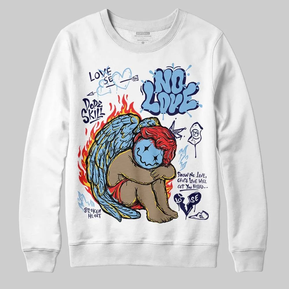 University Blue Collection DopeSkill Sweatshirt No Love Graphic sold by DopeSkill