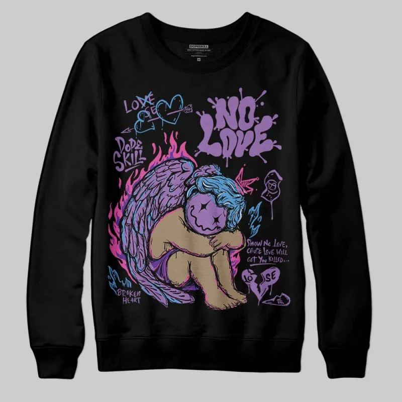 PURPLE Collection DopeSkill Sweatshirt No Love Graphic sold by DopeSkill