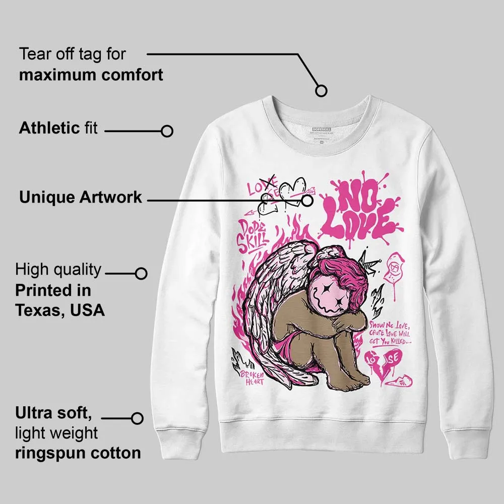 Pink Collection DopeSkill Sweatshirt No Love Graphic sold by DopeSkill product image thumbnail 3