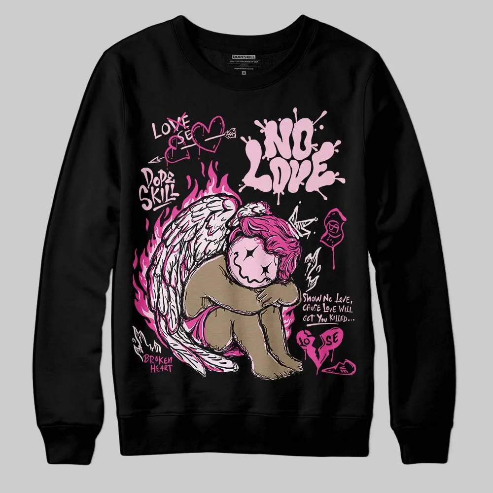 Pink Collection DopeSkill Sweatshirt No Love Graphic sold by DopeSkill product image thumbnail 2