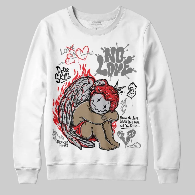 Grey Collection DopeSkill Sweatshirt No Love Graphic sold by DopeSkill