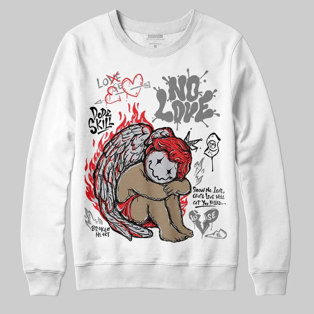 Grey Collection DopeSkill Sweatshirt No Love Graphic sold by DopeSkill