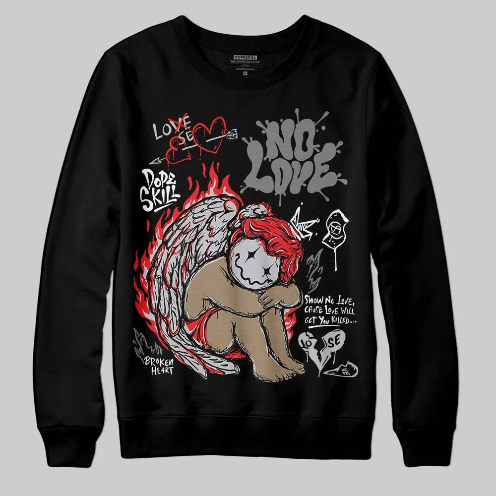 Grey Collection DopeSkill Sweatshirt No Love Graphic sold by DopeSkill product image thumbnail 2