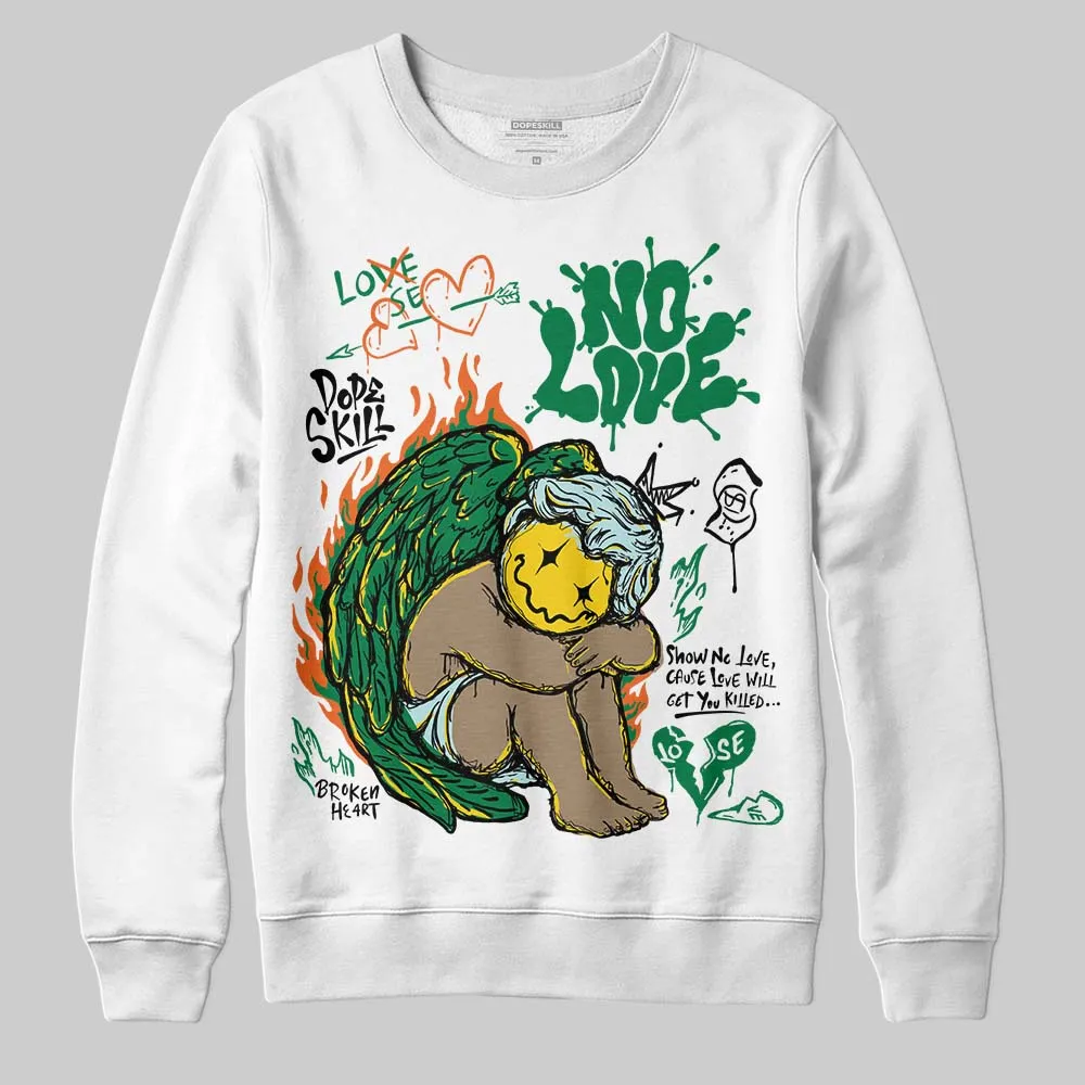 Green Collection DopeSkill Sweatshirt No Love Graphic sold by DopeSkill