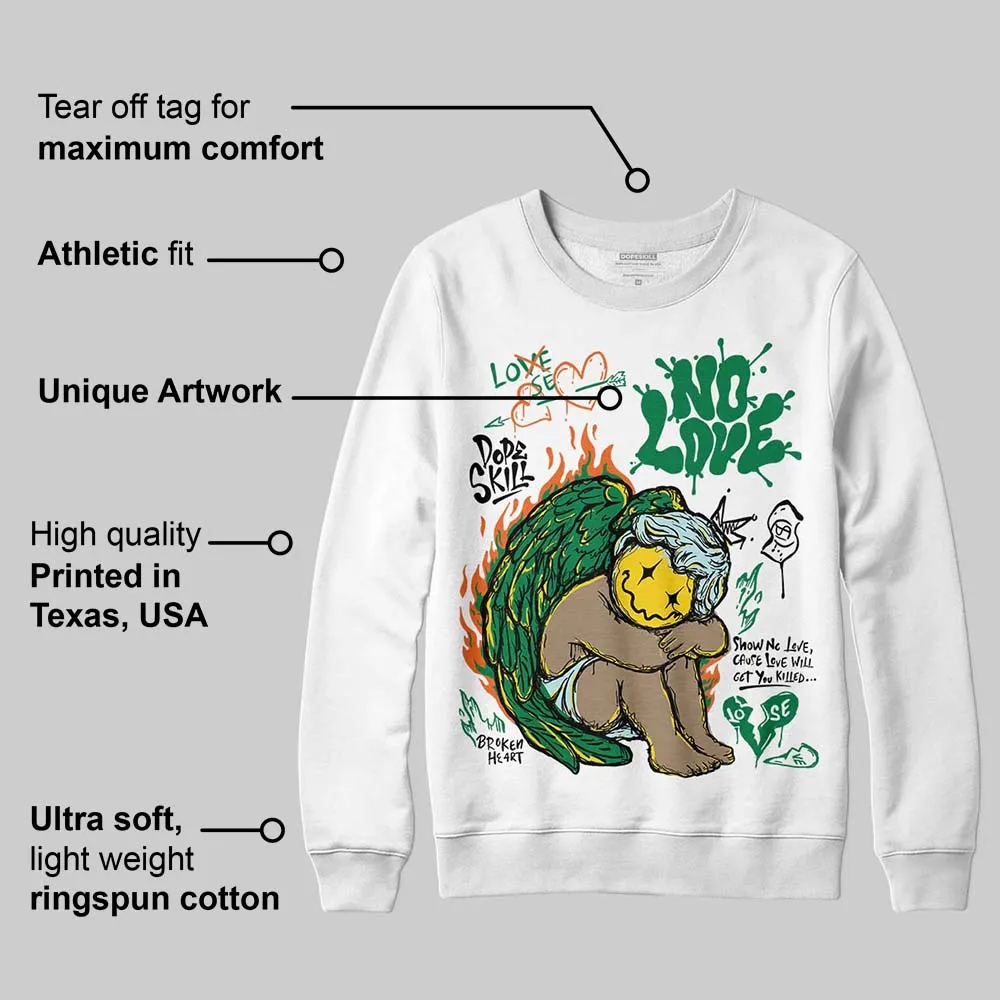 Green Collection DopeSkill Sweatshirt No Love Graphic sold by DopeSkill product image thumbnail 3