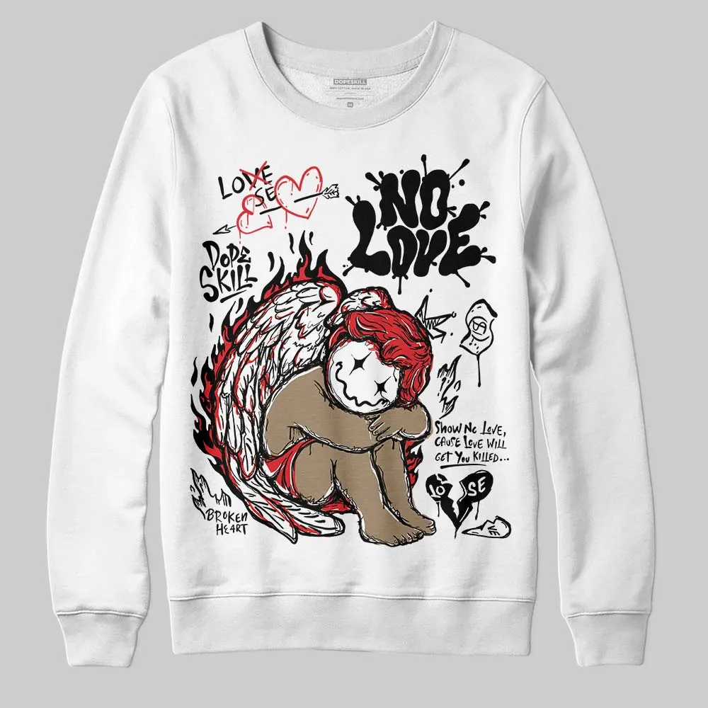 Black and White Collection DopeSkill Sweatshirt No Love Graphic sold by DopeSkill product image thumbnail 2