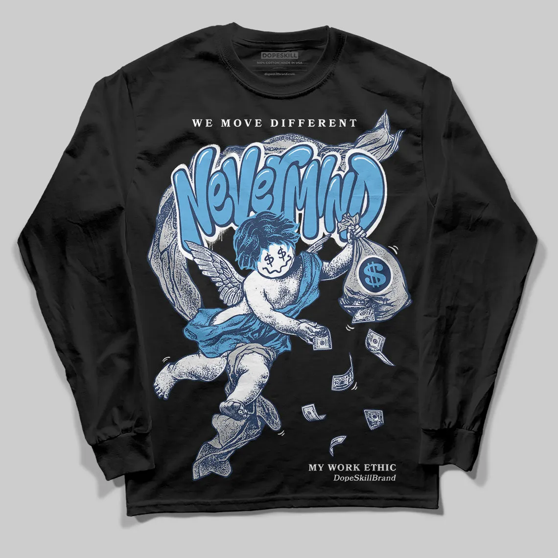 Obsidian 1s 2025 DopeSkill Long Sleeve T-Shirt Nevermind Graphic sold by DopeSkill product image thumbnail 2