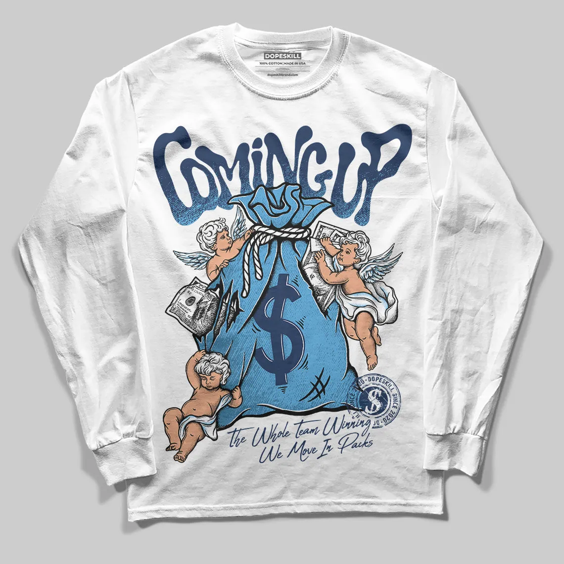 Obsidian 1s 2025 DopeSkill Long Sleeve T-Shirt Money Bag Coming Up Graphic sold by DopeSkill