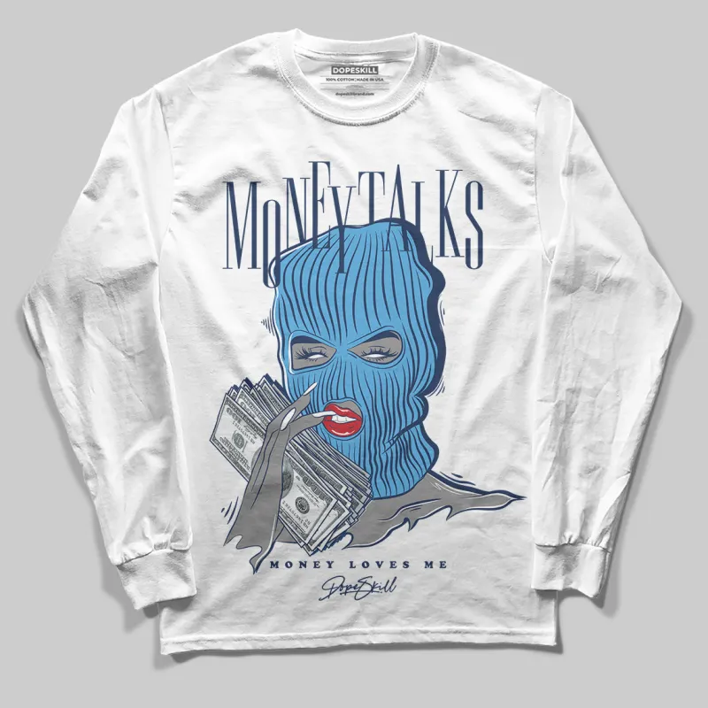 Obsidian 1s 2025 DopeSkill Long Sleeve T-Shirt Money Talks Graphic sold by DopeSkill