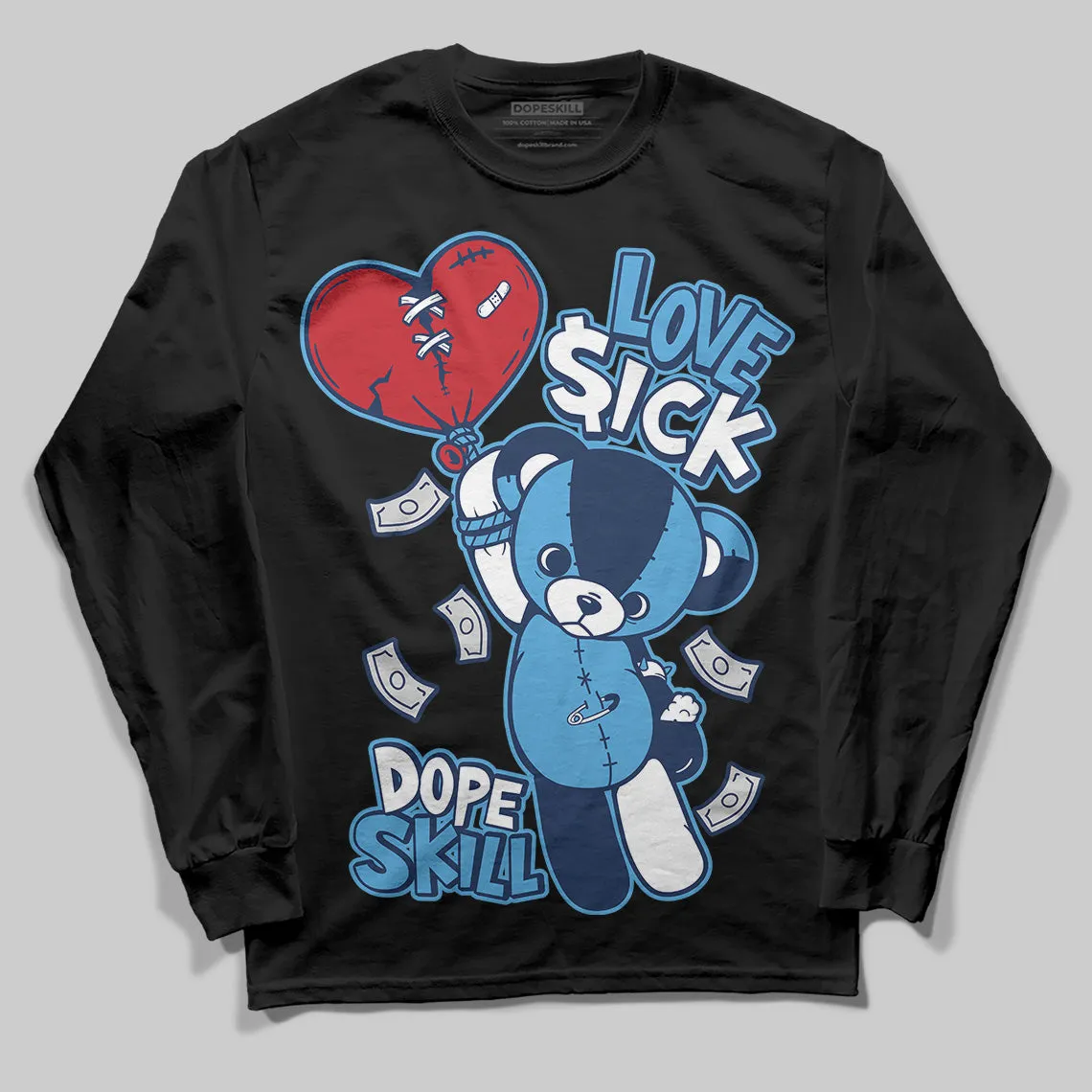 Obsidian 1s 2025 DopeSkill Long Sleeve T-Shirt Love Sick Graphic sold by DopeSkill product image thumbnail 2